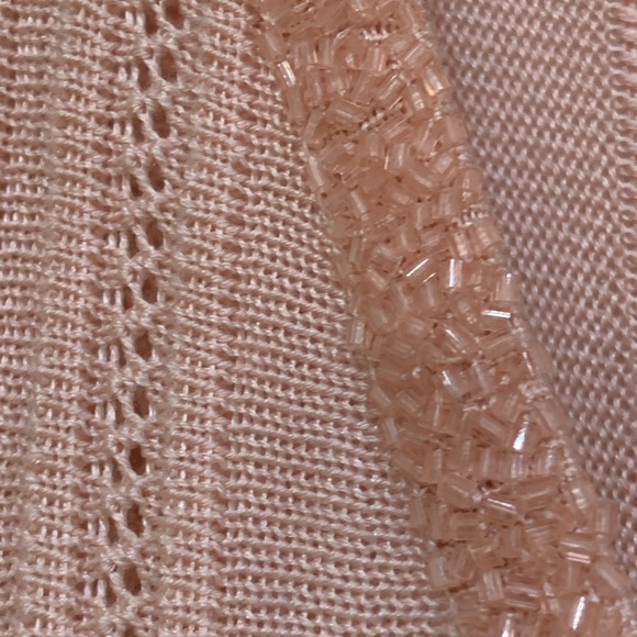 Saks 100% Silk Knit Sweater Blush Pink size 1X - Picture 2 of 6